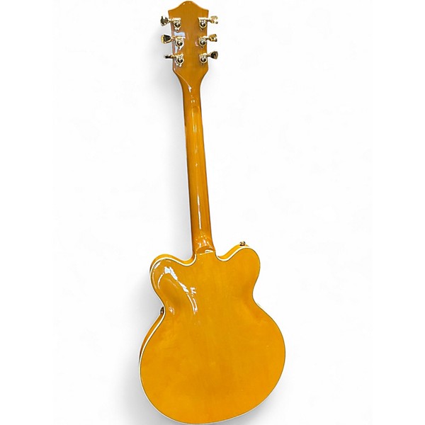 Used Gretsch Guitars Limited-Edition Center Block Cat-Eye With V-Stoptail Amber Hollow Body Electric Guitar