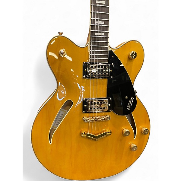 Used Gretsch Guitars Limited-Edition Center Block Cat-Eye With V-Stoptail Amber Hollow Body Electric Guitar