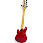 Used Squier Deluxe Dimension Bass V 5 String Red Electric Bass Guitar