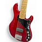 Used Squier Deluxe Dimension Bass V 5 String Red Electric Bass Guitar