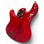 Used Squier Deluxe Dimension Bass V 5 String Red Electric Bass Guitar