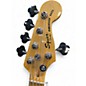 Used Squier Deluxe Dimension Bass V 5 String Red Electric Bass Guitar
