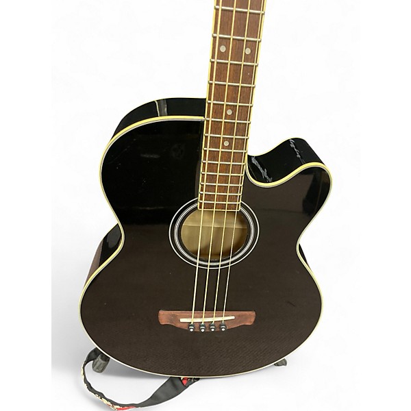 Used Ibanez AEB5E Black Acoustic Bass Guitar