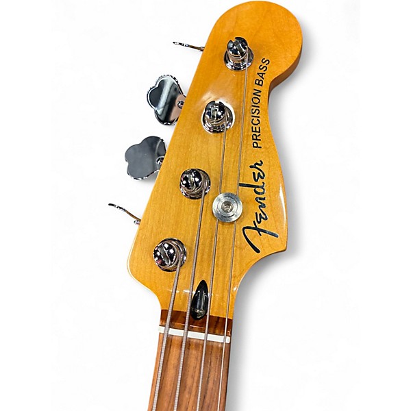Used 2022 Fender Player Plus Active Precision Bass Olympic Pearl Electric Bass Guitar