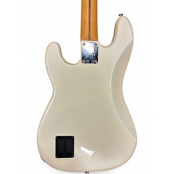 Used 2022 Fender Player Plus Active Precision Bass Olympic Pearl Electric Bass Guitar