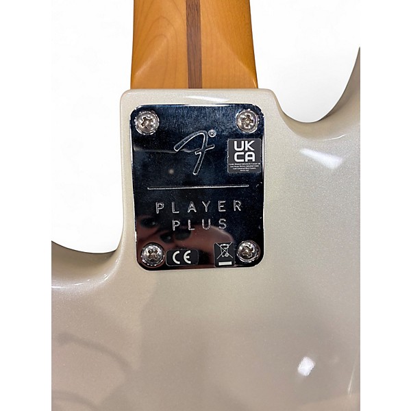 Used 2022 Fender Player Plus Active Precision Bass Olympic Pearl Electric Bass Guitar