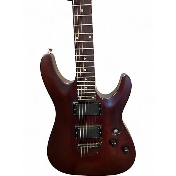 Used Schecter Guitar Research Omen 6 Walnut Solid Body Electric Guitar