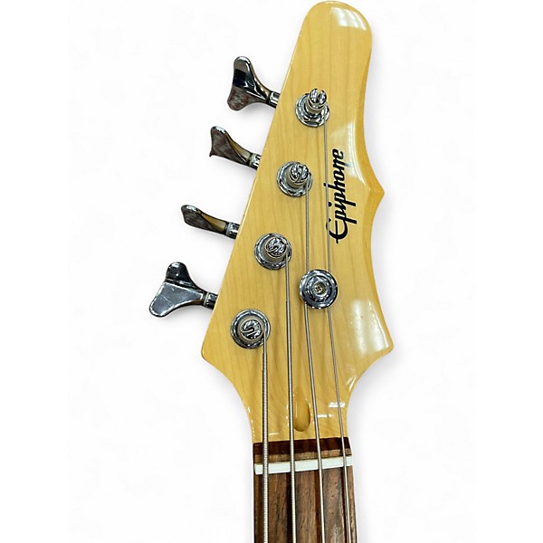 Used Epiphone Bat Wing Accu Black Electric Bass Guitar