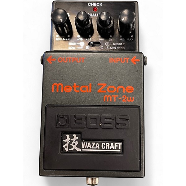 Used BOSS MT2W Metal Zone Waza Craft Effect Pedal