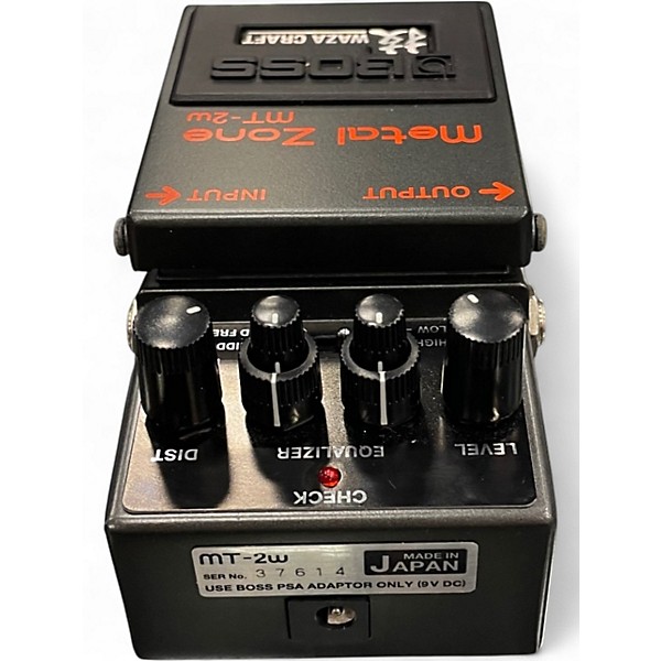Used BOSS MT2W Metal Zone Waza Craft Effect Pedal