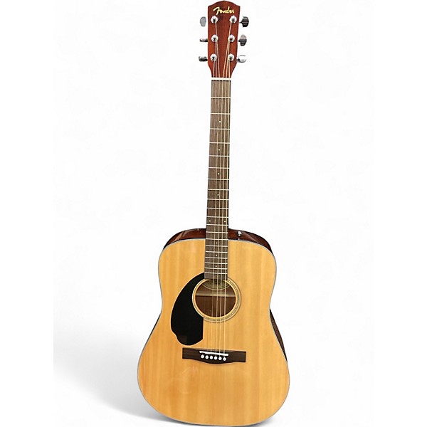 Used Fender CD60S LH Natural Acoustic Guitar