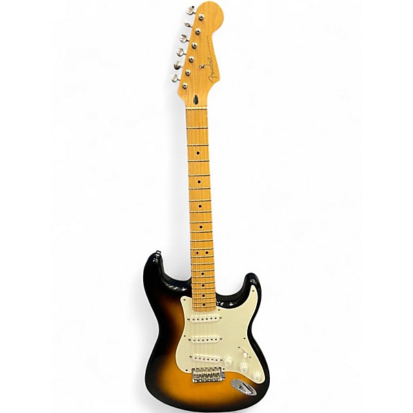 Used Fender JIMMY VAUGHN STRATOCASTER Sunburst Solid Body Electric Guitar