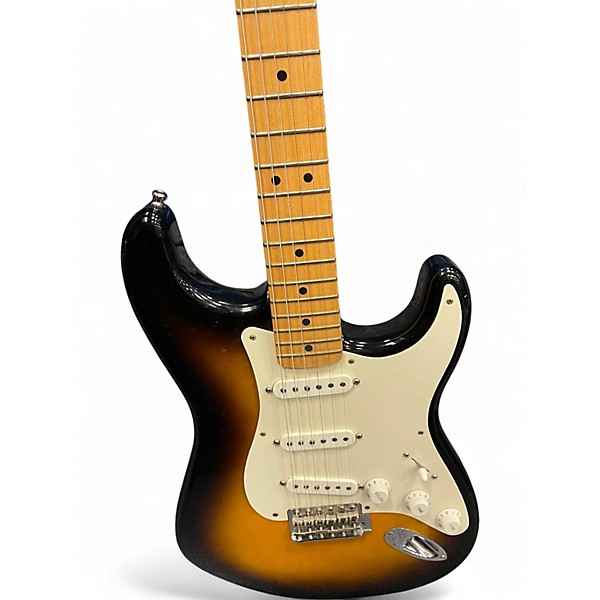 Used Fender JIMMY VAUGHN STRATOCASTER Sunburst Solid Body Electric Guitar