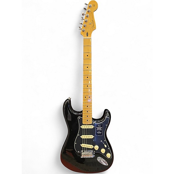 Used Fender Player II Stratocaster Black Solid Body Electric Guitar