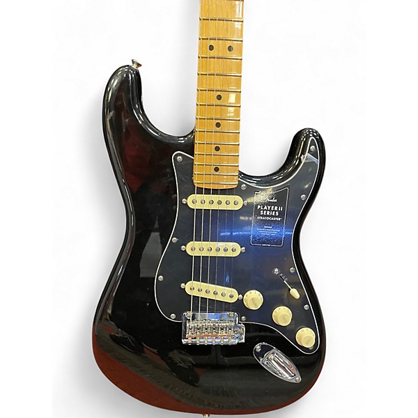 Used Fender Player II Stratocaster Black Solid Body Electric Guitar