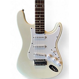 Used First Act Strat Style White Solid Body Electric Guitar