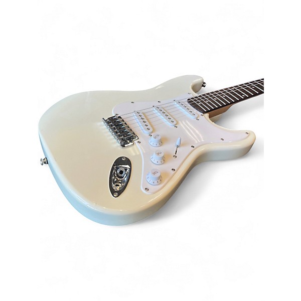 Used First Act Strat Style White Solid Body Electric Guitar