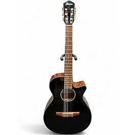 Used Ibanez AEG50N Black Classical Acoustic Electric Guitar