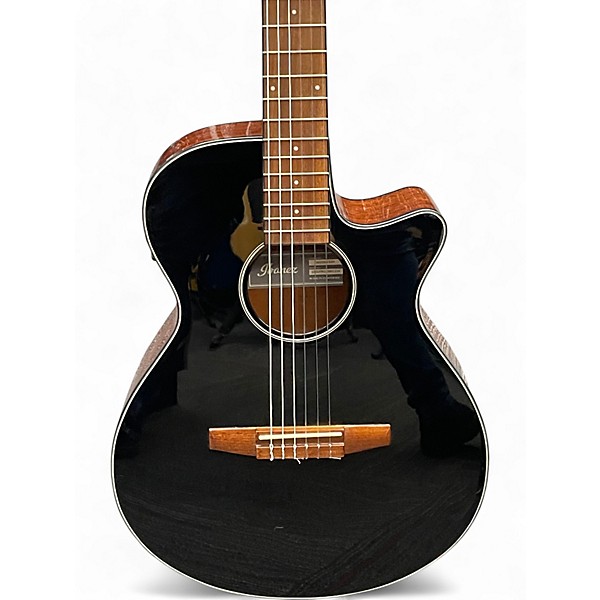 Used Ibanez AEG50N Black Classical Acoustic Electric Guitar
