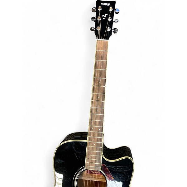 Used Yamaha FGX720SCA Black Acoustic Guitar