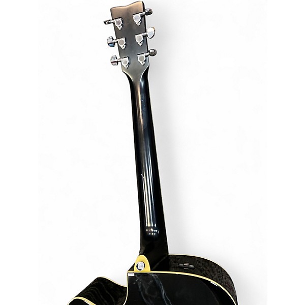 Used Yamaha FGX720SCA Black Acoustic Guitar