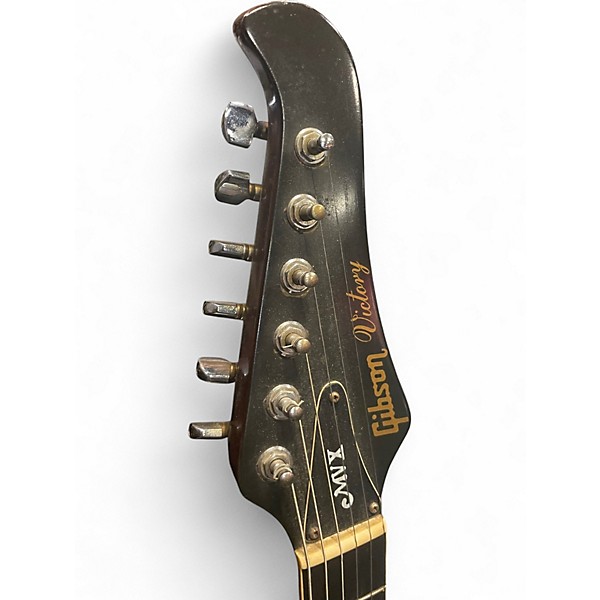 Vintage 1981 Gibson victory mv X Cherry Sunburst Solid Body Electric Guitar