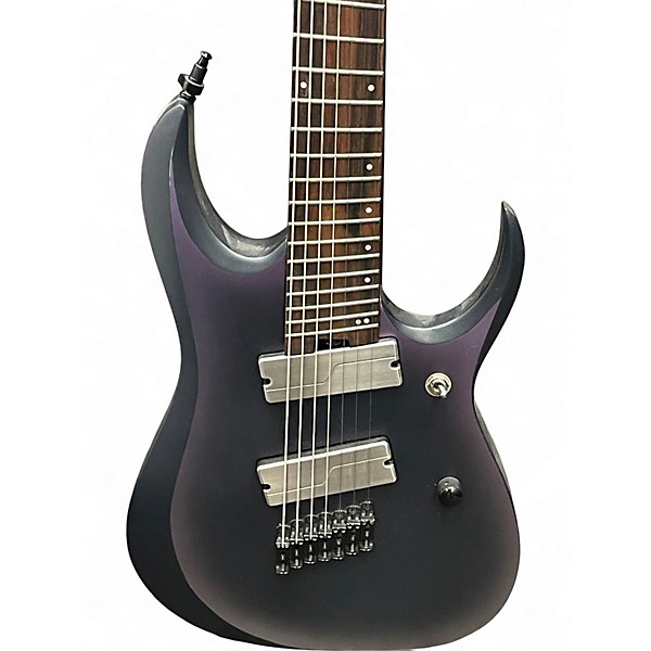 Used Ibanez RGD71ALMS Black Aurora Burst Solid Body Electric Guitar