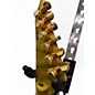 Used ESP LTD Kirk Hammett Signature KH-V Metallic Gold Sparkle Solid Body Electric Guitar