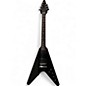 Used Gibson 80s Flying V Ebony Solid Body Electric Guitar thumbnail