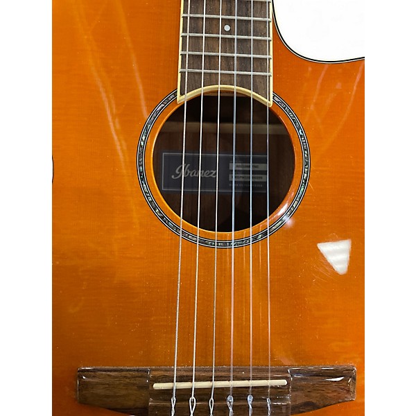 Used Ibanez AEG10NII Natural Classical Acoustic Electric Guitar