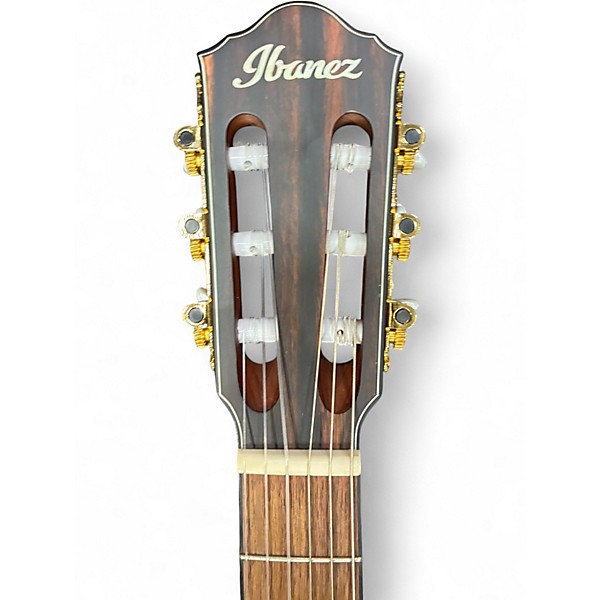 Used Ibanez FRH10NL Brown Sunburst Nylon String Acoustic Guitar