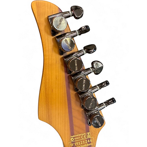 Used Schecter Guitar Research Banshee Left Handed Tobacco Burst Electric Guitar