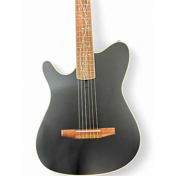 Used Ibanez TOD10NL TKF Satin Black Nylon String Acoustic Guitar