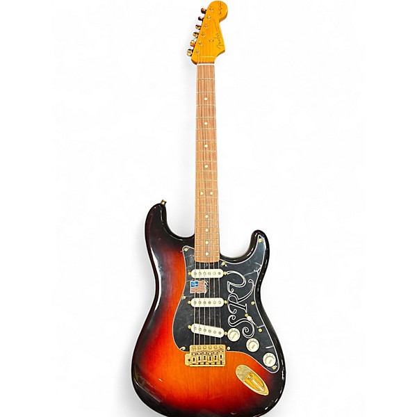 Used 2013 Fender Artist Series Stevie Ray Vaughan Stratocaster 3 Tone Sunburst Solid Body Electric Guitar