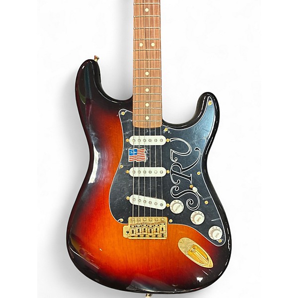 Used 2013 Fender Artist Series Stevie Ray Vaughan Stratocaster 3 Tone Sunburst Solid Body Electric Guitar