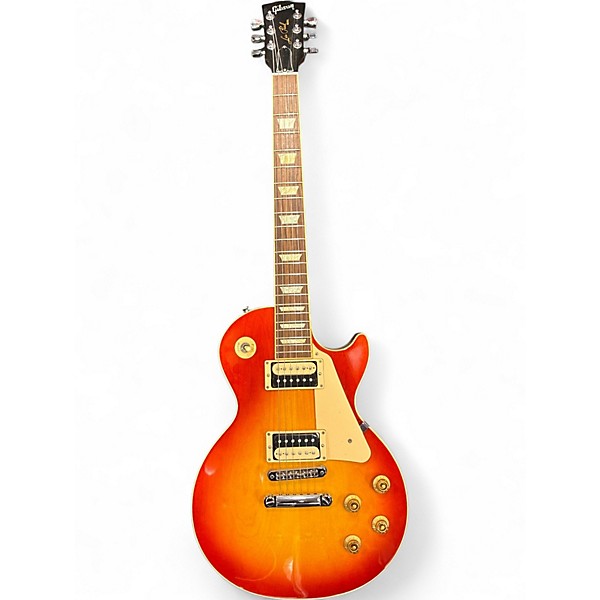 Used 2012 Gibson Les Paul Traditional Pro V Satin Top Heritage Cherry Sunburst Solid Body Electric Guitar