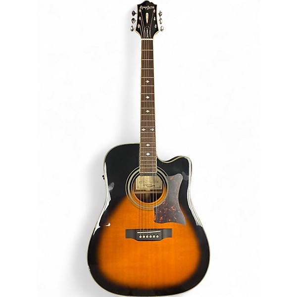 Used Epiphone Masterbuilt DR-500MCE Vintage Sunburst Acoustic Electric Guitar