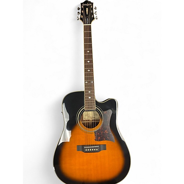 Used Epiphone Masterbuilt DR-500MCE Vintage Sunburst Acoustic Electric Guitar