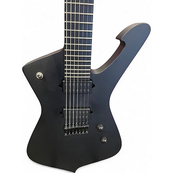 Used Ibanez ICtb721 Iceman 7 String Black Solid Body Electric Guitar