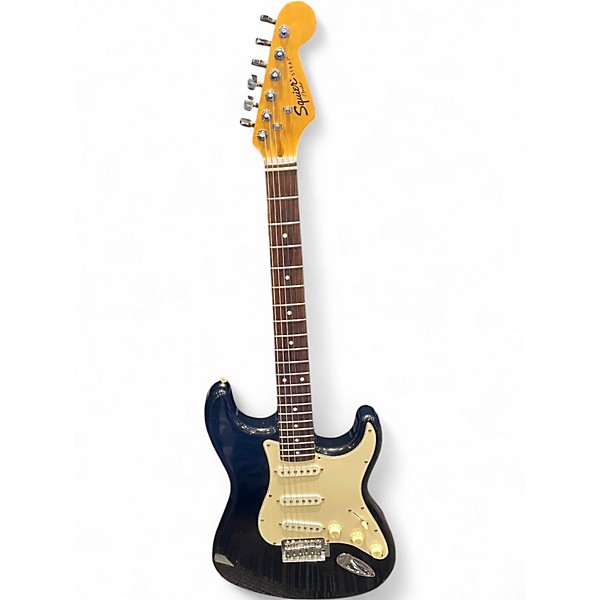 Used Squier Affinity Stratocaster Black Solid Body Electric Guitar
