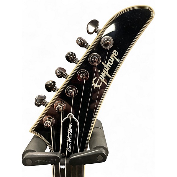 Used Epiphone DAVE MUSTAINE SIGNATURE FLYING V GREEN SPARKLE Solid Body Electric Guitar