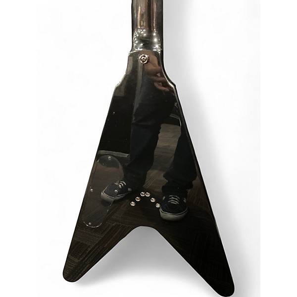 Used Epiphone DAVE MUSTAINE SIGNATURE FLYING V GREEN SPARKLE Solid Body Electric Guitar