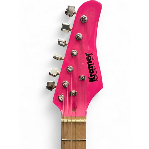 Used Kramer FOCUS VT-211S Shocking Pink Solid Body Electric Guitar