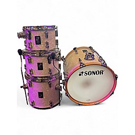Used SONOR 5 Piece AQ2 Martini Expanded Pearl White Drum Kit