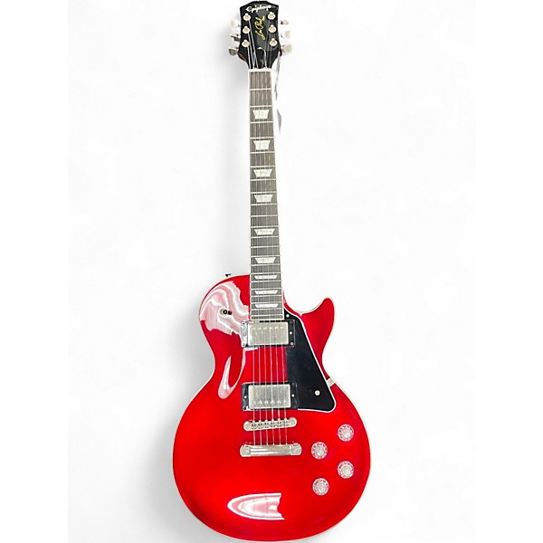 Used 2021 Epiphone Les Paul Modern Vintage Sparkling Burgundy Solid Body Electric Guitar