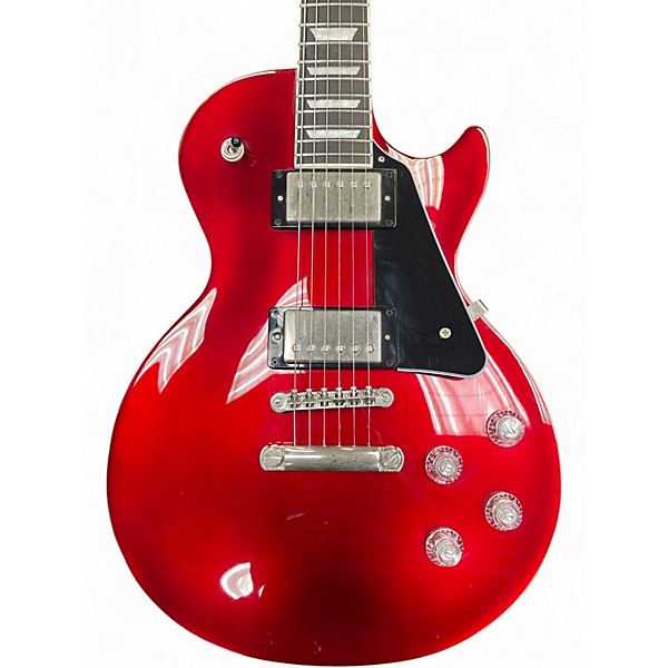 Used 2021 Epiphone Les Paul Modern Vintage Sparkling Burgundy Solid Body Electric Guitar