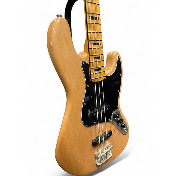Used Squier Classic Vibe 70s Jazz Bass Natural Electric Bass Guitar