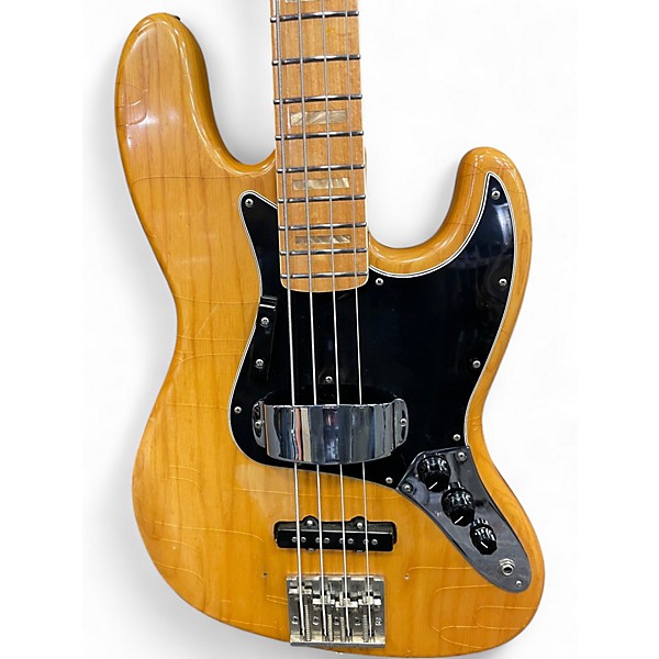 Used 1976 Fender Jazz Bass Natural Electric Bass Guitar