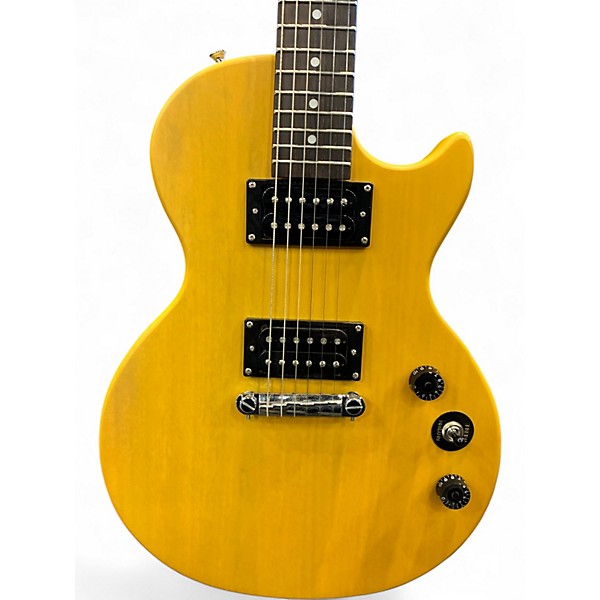Used 2014 Epiphone Les Paul Special Yellow Solid Body Electric Guitar
