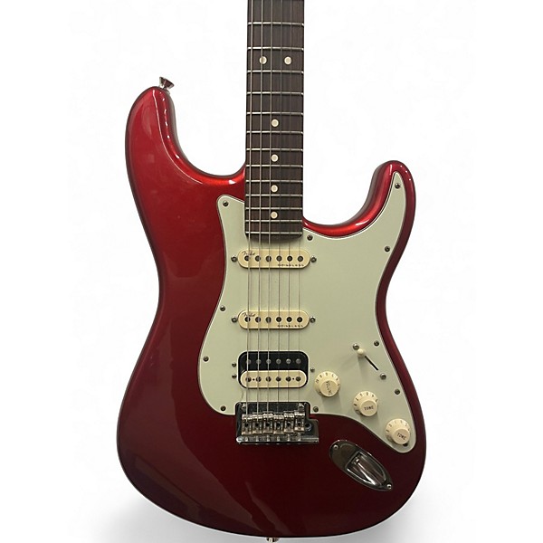 Used Fender Mod Shop HSS Stratocaster Candy Apple Red Solid Body Electric Guitar